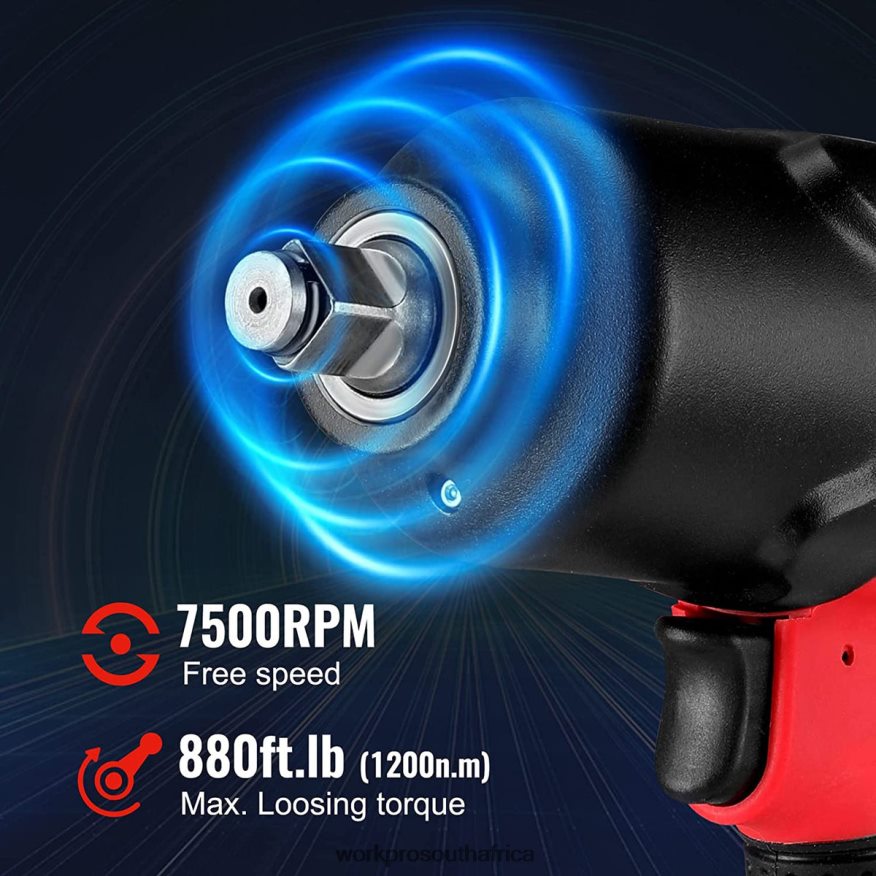 ZA WORKPRO Drive Air Impact Wrench for Changing TiresAuto Repair Helpful 4B8V2T189 Tool