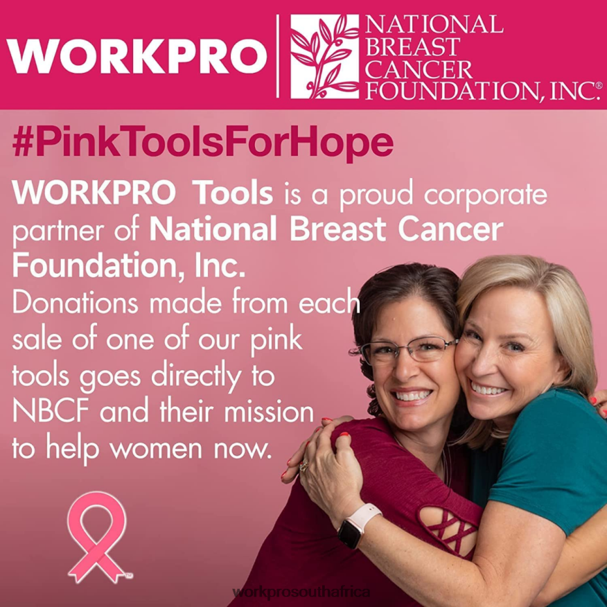 ZA WORKPRO 108-Piece Portable Tool Set with Power Drill Pink/Grey 4B8V2T173 Tool