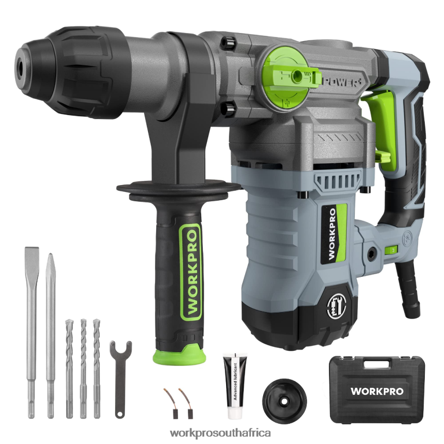ZA WORKPRO 12.5AMP 1-1/4 Inch Premium SDS-Plus Rotary Hammer Drill, Heavy Duty Corded Version Helpful 4B8V2T179 Tool