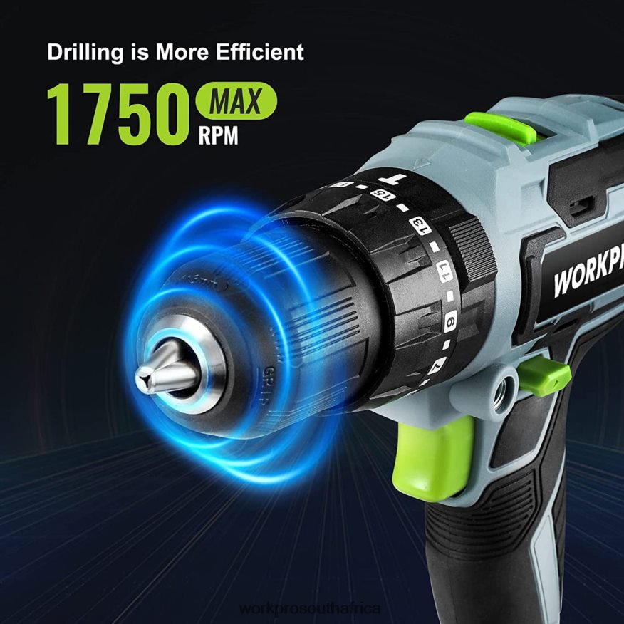 ZA WORKPRO 20V Max Cordless Drill Driver Set, Electric Power Impact Drill Tool with 102 Pieces Accessories, 2 x 2.0Ah Li-ion Batteries with Fast Charger Useful 4B8V2T170 Tool