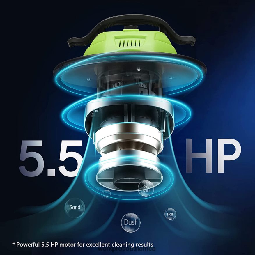 ZA WORKPRO 5.2 Gallon Ash Vacuum, 5.5 Peak Horsepower Ash Vac Cleaner with HEPA Filter Helpful 4B8V2T212 Tool