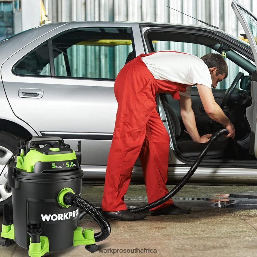 ZA WORKPRO 5 Gallon Shop Vacuum, 5.5 Peak Horsepower Shop-Vac Cleaner with HEPA Filter, Hose, and Accessories Morden 4B8V2T214 Tool
