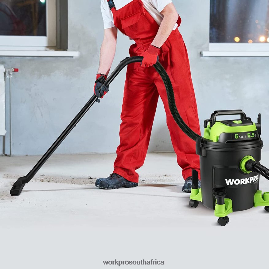 ZA WORKPRO 5 Gallon Shop Vacuum, 5.5 Peak Horsepower Shop-Vac Cleaner with HEPA Filter, Hose, and Accessories Morden 4B8V2T214 Tool