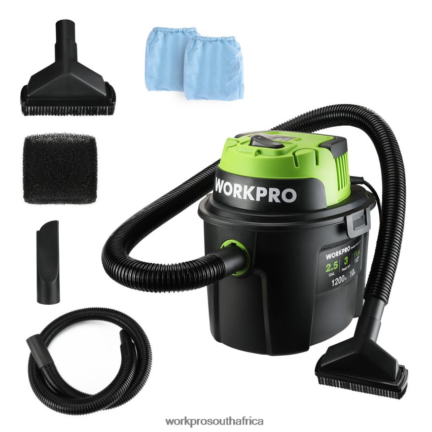 ZA WORKPRO Wet/Dry Vacuum 2.5 Gallon 3 Peak Horsepower, Portable Shop Vacuum Cleaner for Home Useful 4B8V2T216 Tool