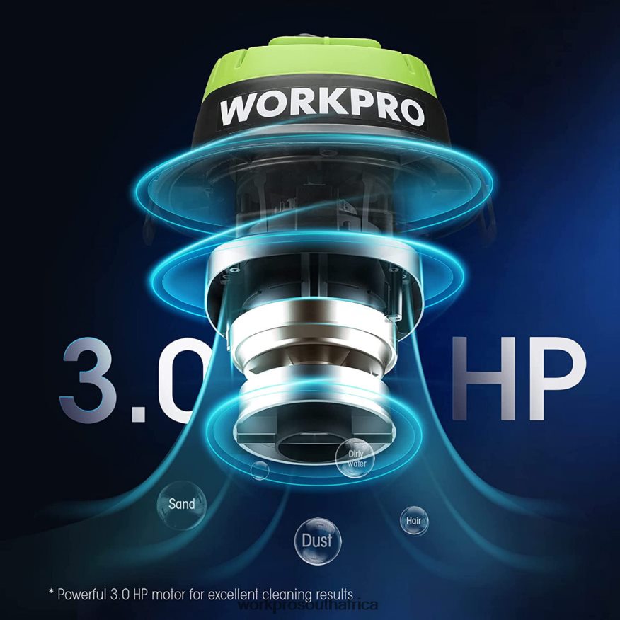 ZA WORKPRO Wet/Dry Vacuum 2.5 Gallon 3 Peak Horsepower, Portable Shop Vacuum Cleaner for Home Useful 4B8V2T216 Tool