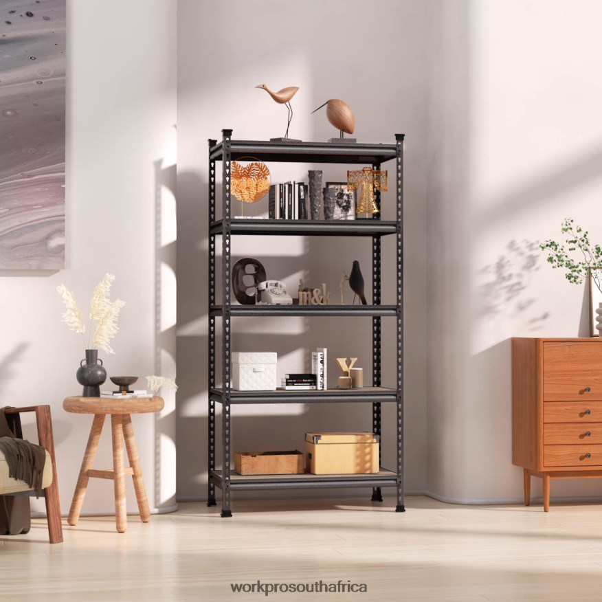 ZA WORKPRO 5-Tier Adjustable Metal Rack Storage Heavy Duty Shelving Unit, 4000 lbs Load Capacity Morden 4B8V2T12 Storage