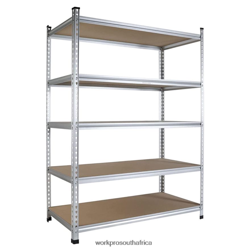 ZA WORKPRO 5-Tier Storage Shelving Unit, Adjustable Storage Rack Heavy Duty Aluminum Alloy Shelf Helpful 4B8V2T9 Storage