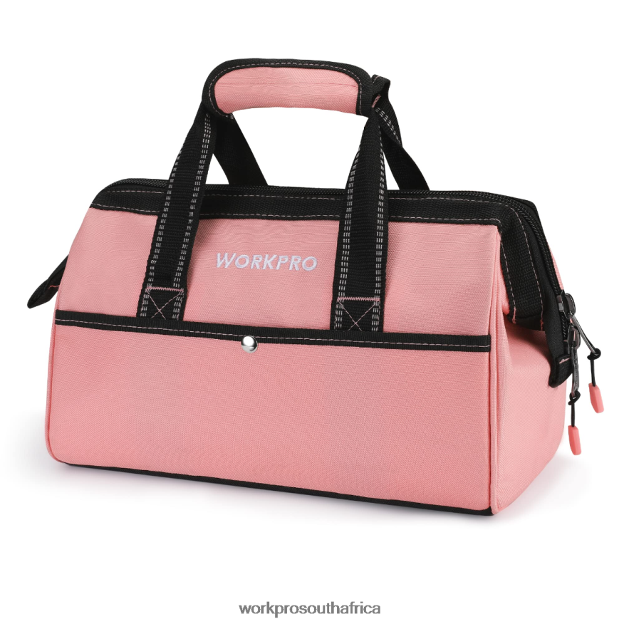 ZA WORKPRO 13-Inch Tool Bag, Soft Cloth Tool Storage Bags Pink 4B8V2T29 Storage