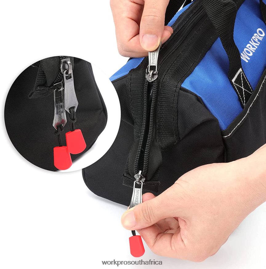 ZA WORKPRO 13-inch Wide Mouth Tool Tote Bag Useful 4B8V2T28 Storage