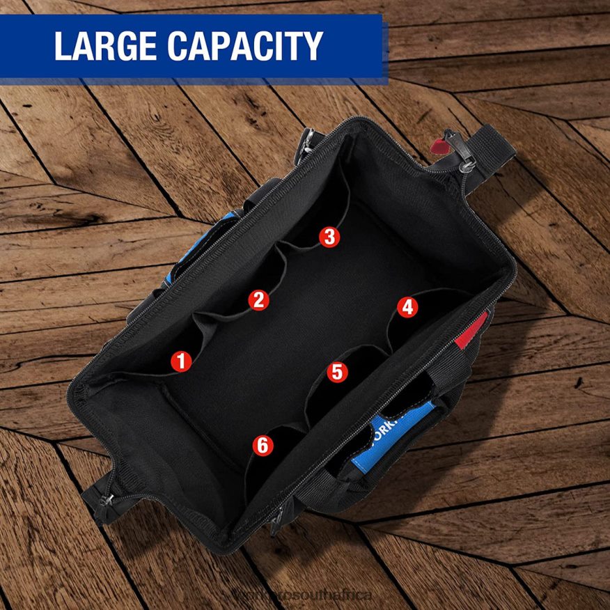ZA WORKPRO 14-inch Tool Bag, Multi-pocket Tool Organizer with Adjustable Shoulder Strap Useful 4B8V2T31 Storage