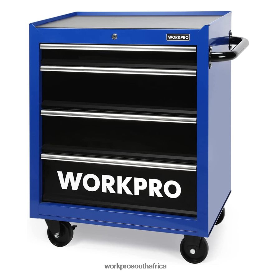 ZA WORKPRO 4-Drawer Tool Chest, 26-Inch Rolling Metal Tool Storage Cabinet with Casters, Locking System, Drawer Liner, 450 lbs Load Capacity Morden 4B8V2T17 Storage