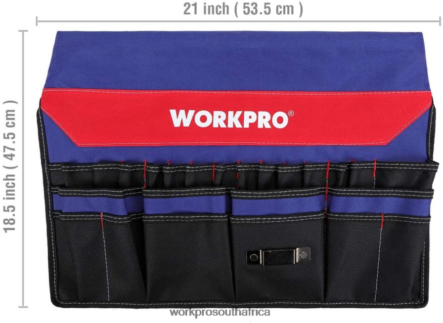 ZA WORKPRO Bucket Tool Organizer with 51 Pockets (Tools Excluded) Helpful 4B8V2T20 Storage