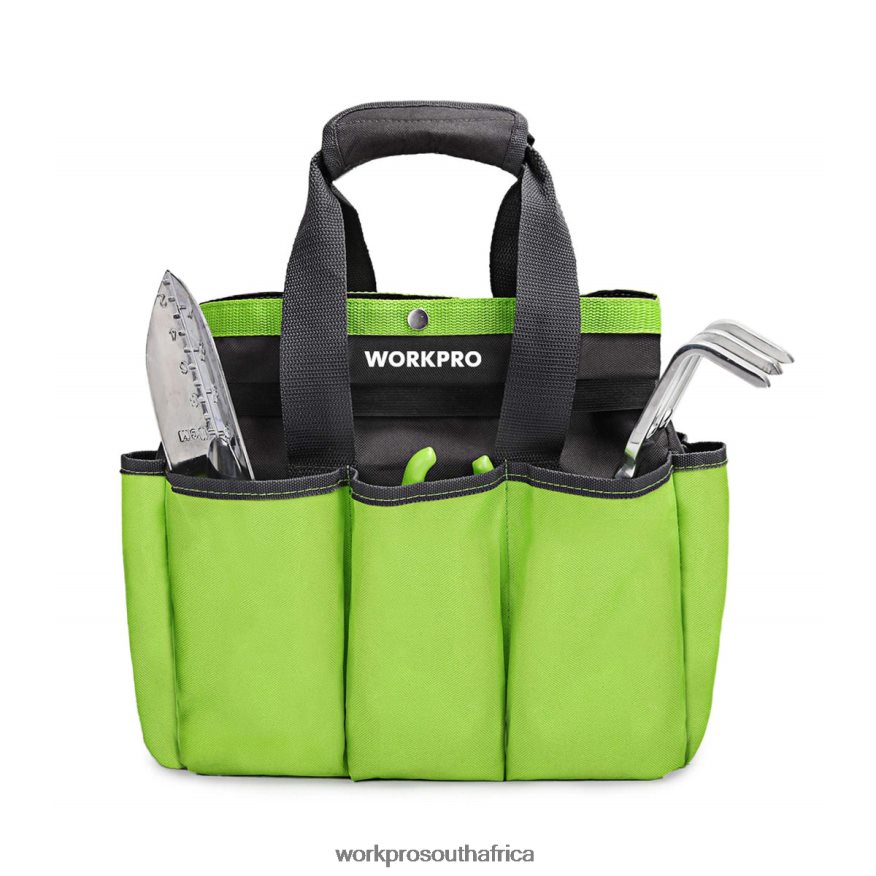 ZA WORKPRO Garden Tool Bag, Garden Tote Storage Bag with 8 Pockets, Home Organizer for Indoor and Outdoor Gardening Pink/Green 4B8V2T256 Storage