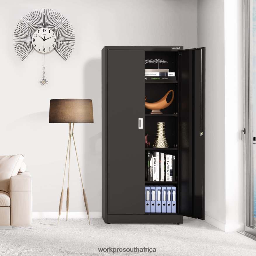 ZA WORKPRO Storage Cabinet, Metal Garage Cabinets with Doors and Shelves Morden 4B8V2T22 Storage