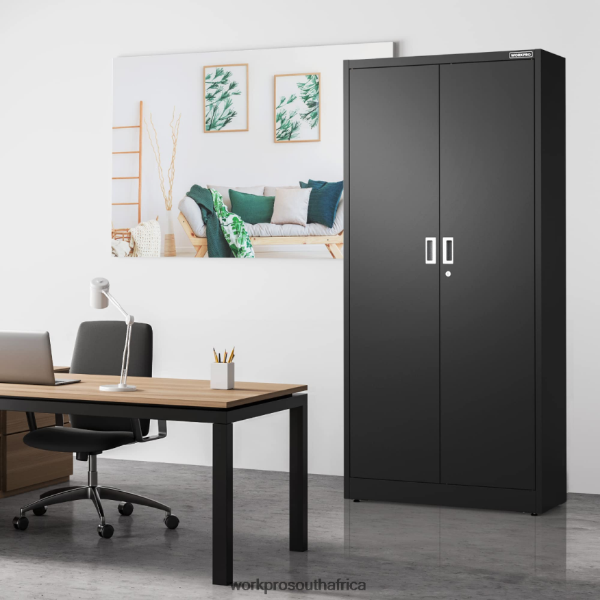 ZA WORKPRO Storage Cabinet, Metal Garage Cabinets with Doors and Shelves Morden 4B8V2T22 Storage