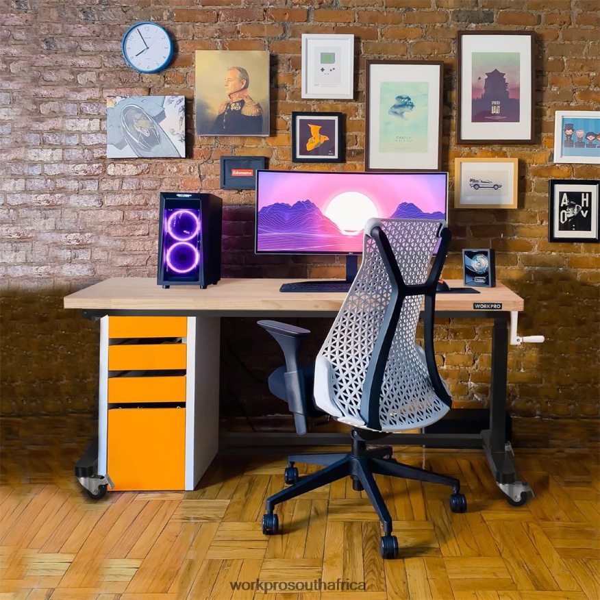 ZA WORKPRO Height Adjustable Work Table with Crank Handle, with Casters and Leveling Feet, 500 Lbs Load Capacity Useful 4B8V2T3 Storage